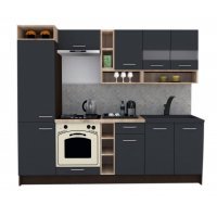 Bucatarie COSSY NEW 250 B1 Wenge / Decor 0164